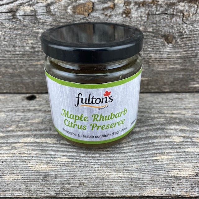 Maple Rhubarb Citrus Preserve