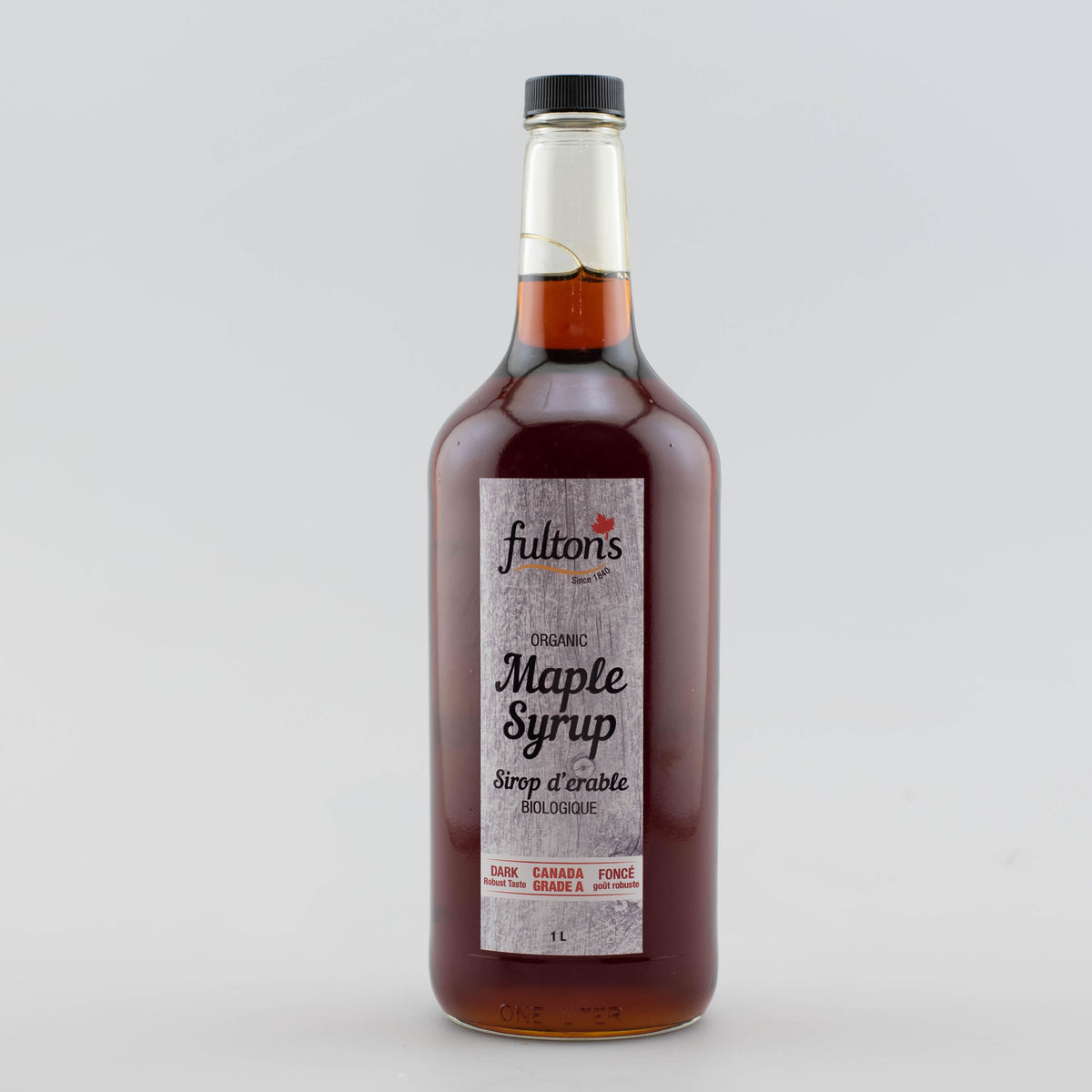 Pure Organic Maple Syrup - 1 litre glass bottle – Fulton's Sugar Bush ...