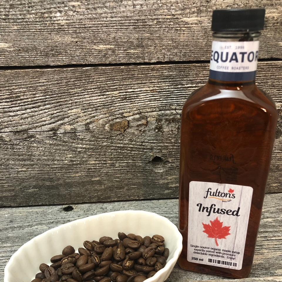 Coffee Infused Maple Syrup (Equator Coffee) – Fulton's Sugar Bush and ...